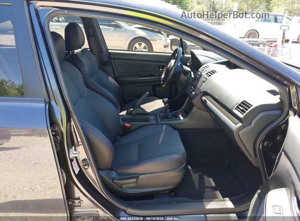 JF1VA1F66J9836032 2018 SUBARU WRX Gray Widok wnętrza z przodu