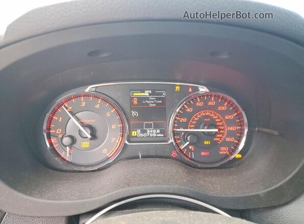 JF1VA1F68H9839329 2017 SUBARU WRX Silver Vista del cuadro de instrumentos