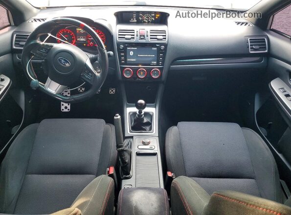 JF1VA1F69G9810873 2016 SUBARU WRX Белый Вид панели приборов