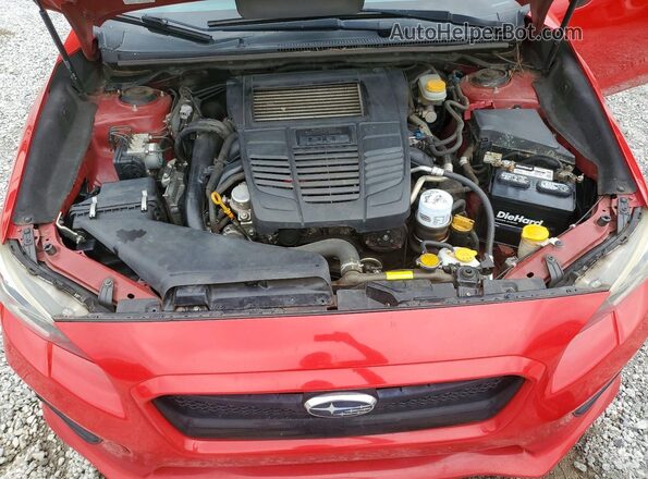 JF1VA1J67G8802199 2016 SUBARU WRX Красный Вид задней части салона