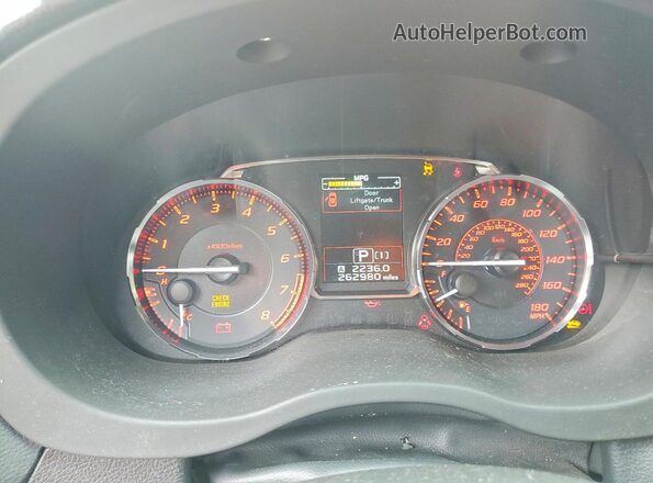 JF1VA1J67G8802199 2016 SUBARU WRX Красный Вид щитка приборов