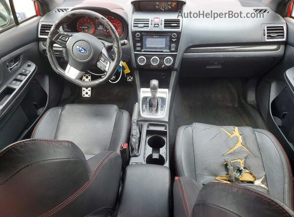 JF1VA1J67G8802199 2016 SUBARU WRX Красный Вид панели приборов