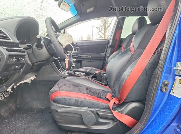 JF1VA2E64M9818771 2021 SUBARU WRX Синий Вид салона спереди