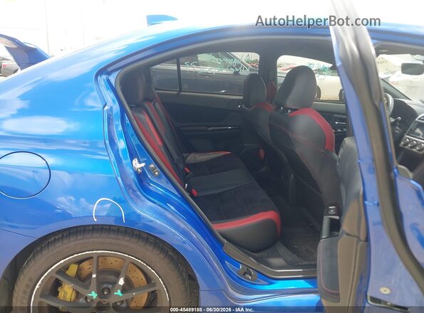 JF1VA2E67L9818696 2020 SUBARU WRX STI Blue Widok naklejki z numerem VIN