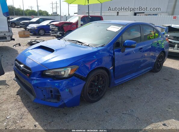 JF1VA2E67L9818696 2020 SUBARU WRX STI Blue Przód lewy
