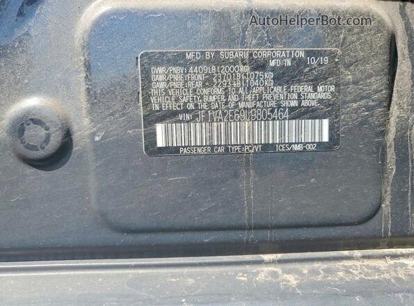 JF1VA2E69L9805464 2020 SUBARU WRX Silver Вид підкапотного простору