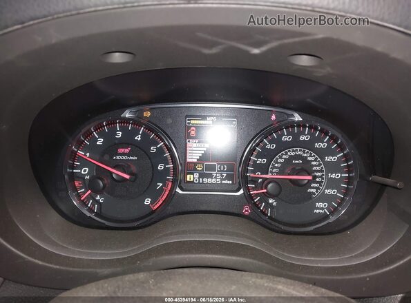 JF1VA2S68K9830231 2019 SUBARU WRX STI Blue Вид задніх сидінь