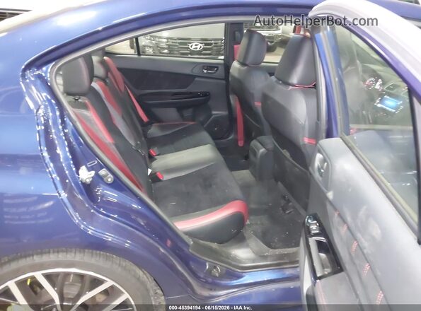 JF1VA2S68K9830231 2019 SUBARU WRX STI Blue Вид наклейки з VIN-кодом