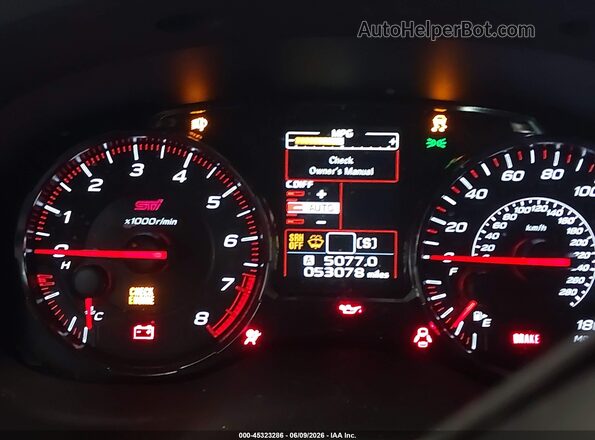 JF1VA2W63M9812989 2021 SUBARU WRX STI Blue Հետևի նստատեղերի տեսք