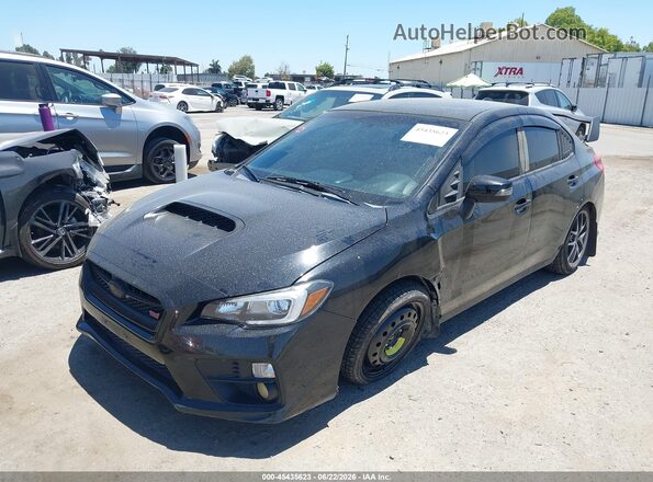 JF1VA2Z65G9811875 2016 SUBARU WRX STI Черный Передняя левая четверть