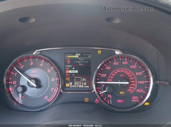 JF1VA2Z65G9811875 2016 SUBARU WRX STI Черный Вид задних сидений