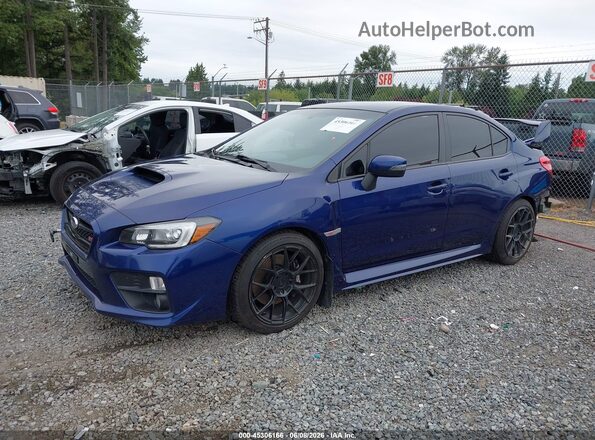 JF1VA2Z6XG9833662 2016 SUBARU WRX STI Blue Przód lewy