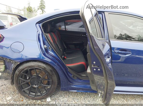 JF1VA2Z6XG9833662 2016 SUBARU WRX STI Blue Widok naklejki z numerem VIN