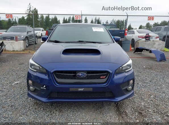 JF1VA2Z6XG9833662 2016 SUBARU WRX STI Blue Widok wnętrza z tyłu