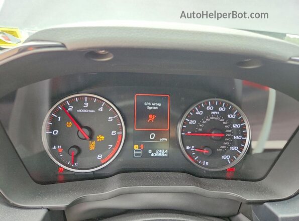 JF1VBAB61R9816379 2024 SUBARU WRX Charcoal Вид щитка приладів