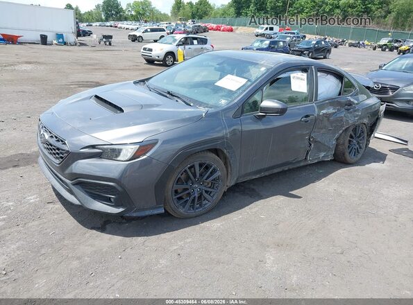 JF1VBAF62N9032913 2022 SUBARU WRX Gray წინა მარცხენა ხედი სამი მეოთხედიდან