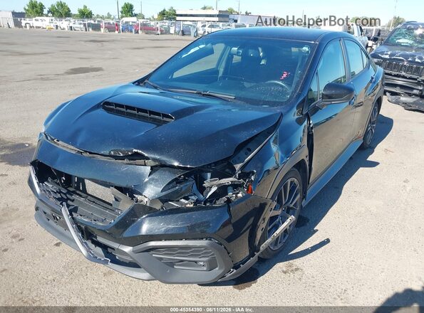 JF1VBAF68P9812613 2023 SUBARU WRX Black Առջևի ձախ երեք քառորդ տեսարան