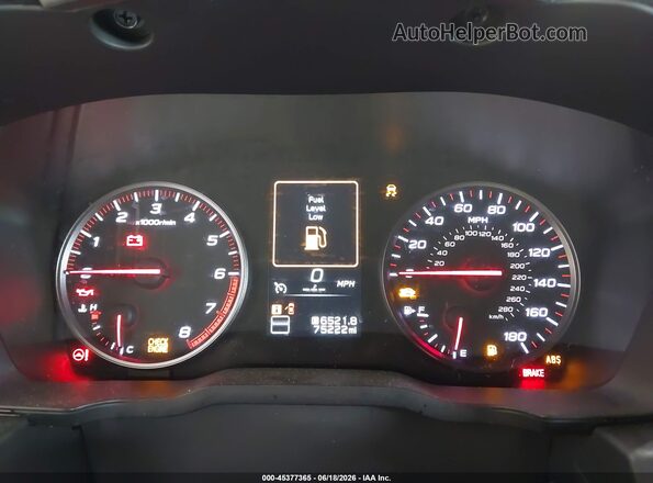 JF1VBAF69N9030883 2022 SUBARU WRX Silver Vista de los asientos traseros