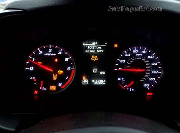 JF1VBAH61P8804145 2023 SUBARU WRX Синий Вид щитка приборов