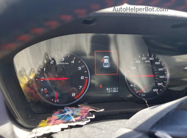 JF1VBAH64S8800454 2025 SUBARU WRX Blue Widok zestawu wskaźników