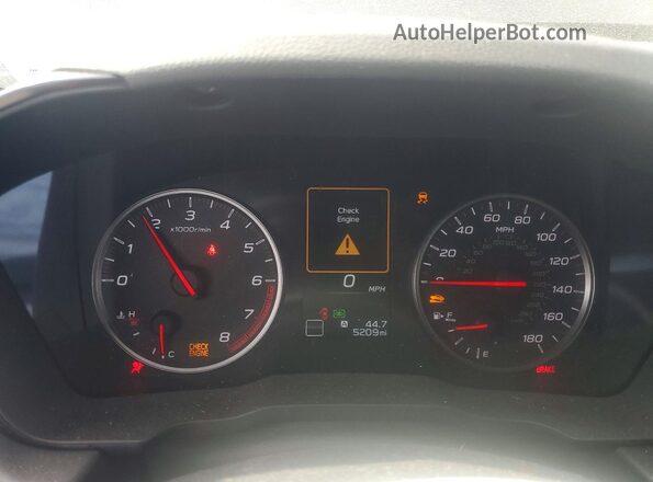 JF1VBAH64S9804157 2025 SUBARU WRX Синий Вид щитка приборов