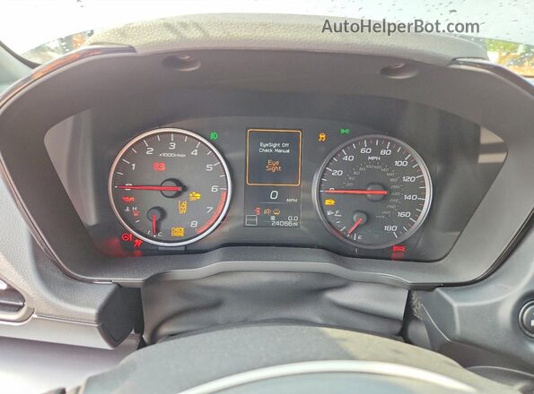 JF1VBAH66R9813632 2024 SUBARU WRX Silver Вид щитка приладів