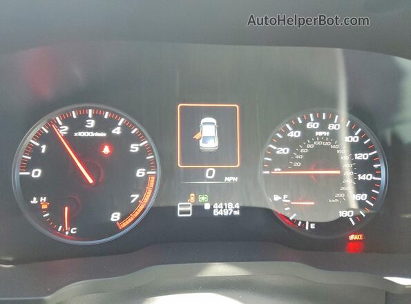 JF1VBAH67S9804914 2025 SUBARU WRX White Instrument cluster view