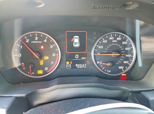 JF1VBAH6XR9805212 2024 SUBARU WRX White Instrument cluster view