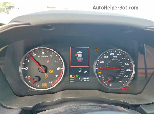 JF1VBAH6XS9808259 2025 SUBARU WRX White Widok zestawu wskaźników