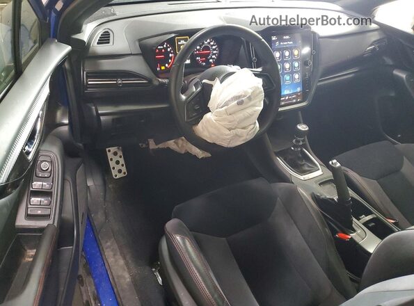 JF1VBAL63N9016840 2022 SUBARU WRX Blue Вид панелі приладів