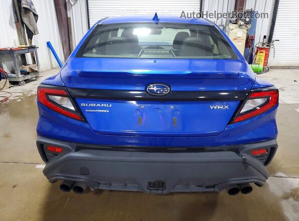 JF1VBAL63N9016840 2022 SUBARU WRX Blue Вид ззаду