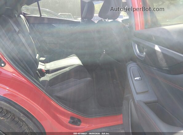 JF1VBAN63P8802708 2023 SUBARU WRX Red Widok naklejki z numerem VIN