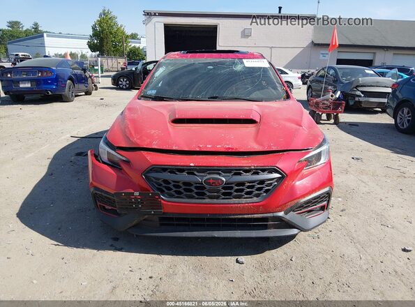 JF1VBAN63P8802708 2023 SUBARU WRX Red Widok zestawu wskaźników