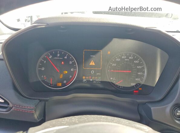 JF1VBAN64S8808042 2025 SUBARU WRX White Սարքավորումների վահանակի տեսք