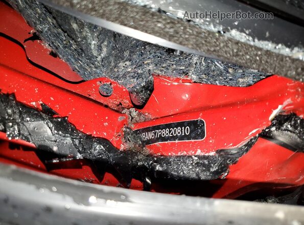 JF1VBAN67P8820810 2023 SUBARU WRX Red Vista del compartimento del motor