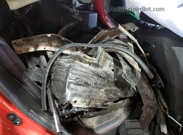 JF1VBAN67P8820810 2023 SUBARU WRX Red Vista de los asientos traseros