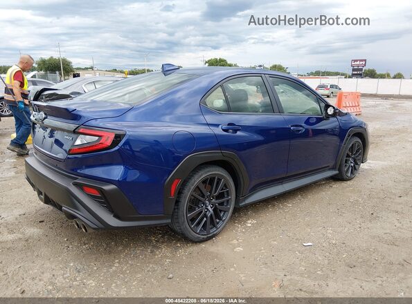 JF1VBAN6XN8031631 2022 SUBARU WRX Blue Задня права чверть