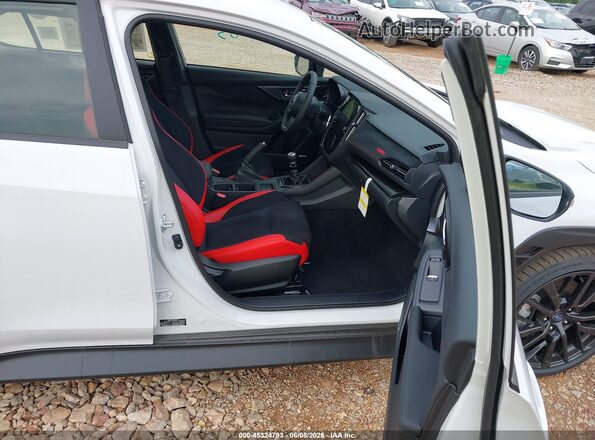 JF1VBAN6XT9800653 2026 SUBARU WRX White წინა სალონის ხედი