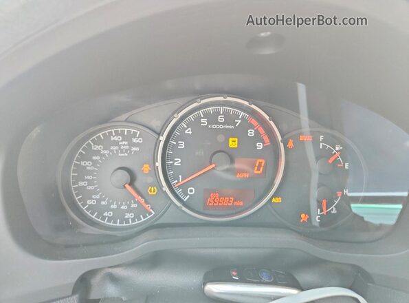 JF1ZCAC12G9603973 2016 SUBARU BRZ Silver Instrument cluster view