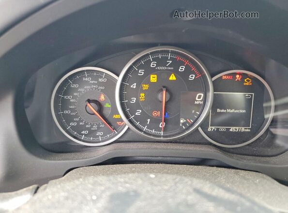 JF1ZCAC16K9600857 2019 SUBARU BRZ Черный Вид щитка приборов