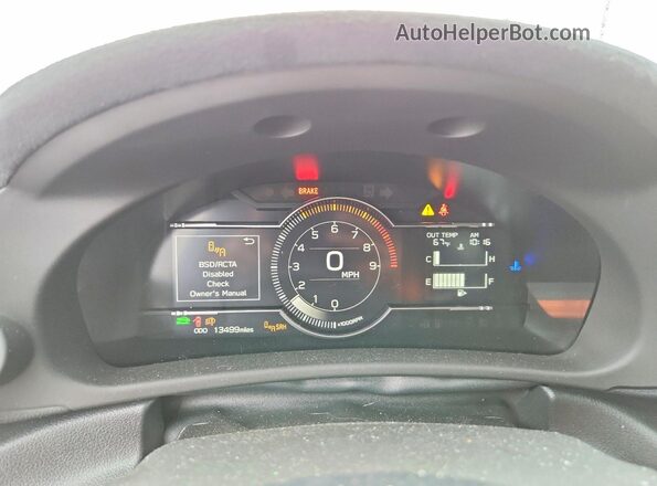JF1ZDBE18R9701408 2024 SUBARU BRZ Blue Widok zestawu wskaźników