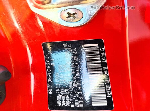 JF1ZNAE15K8701062 2019 TOYOTA 86 Red Շարժիչի բաժամունքի տեսք