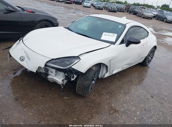 JF1ZNBC10P8753845 2023 TOYOTA GR86 White წინა მარცხენა ხედი სამი მეოთხედიდან