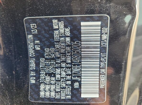 JF1ZNBE14R8750205 2024 TOYOTA GR Черный Вид подкапотного пространства
