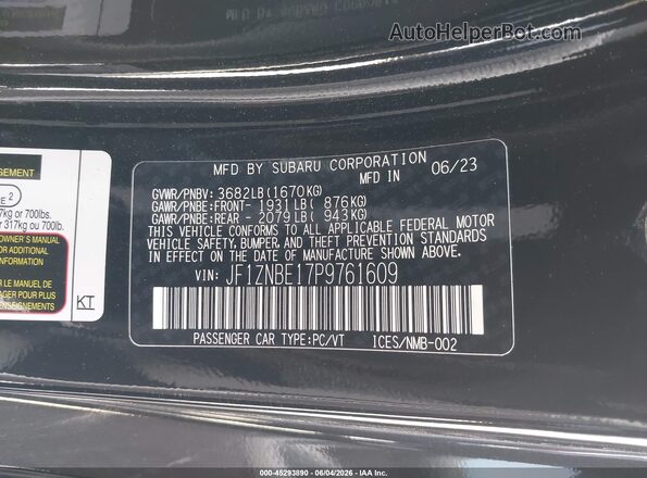 JF1ZNBE17P9761609 2023 TOYOTA GR86 Black Vista del compartimento del motor
