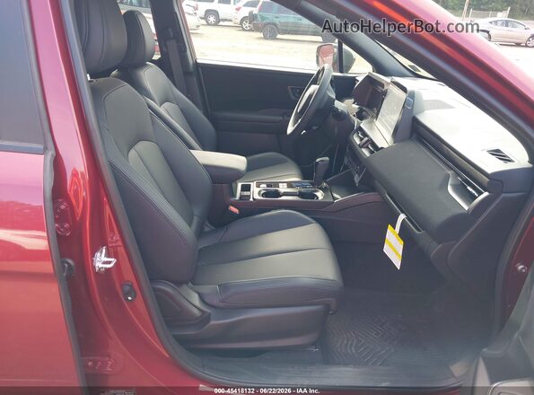 JF2BUPAD9TY452074 2026 SUBARU OUTBACK Red Widok wnętrza z przodu