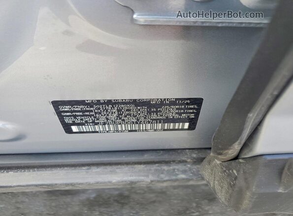 JF2BUPBD6TY467811 2026 SUBARU OUTBACK Silver 