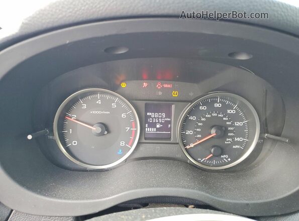 JF2GPAAC2HG234461 2017 SUBARU CROSSTREK Red Instrument cluster view