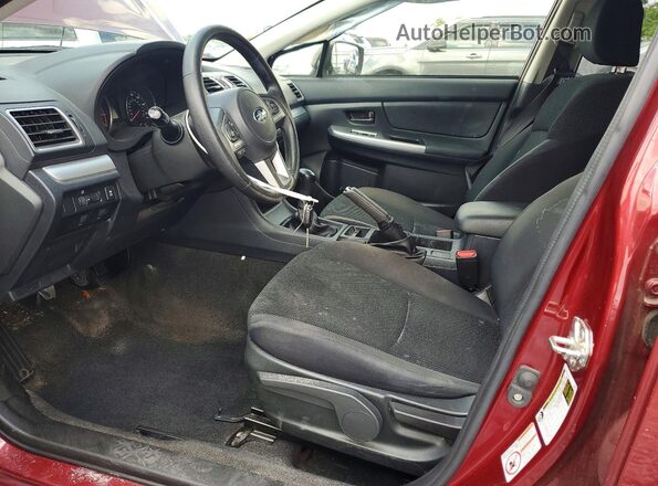 JF2GPAAC2HG234461 2017 SUBARU CROSSTREK Red Front interior view