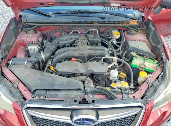 JF2GPAAC2HG234461 2017 SUBARU CROSSTREK Red Engine compartment view